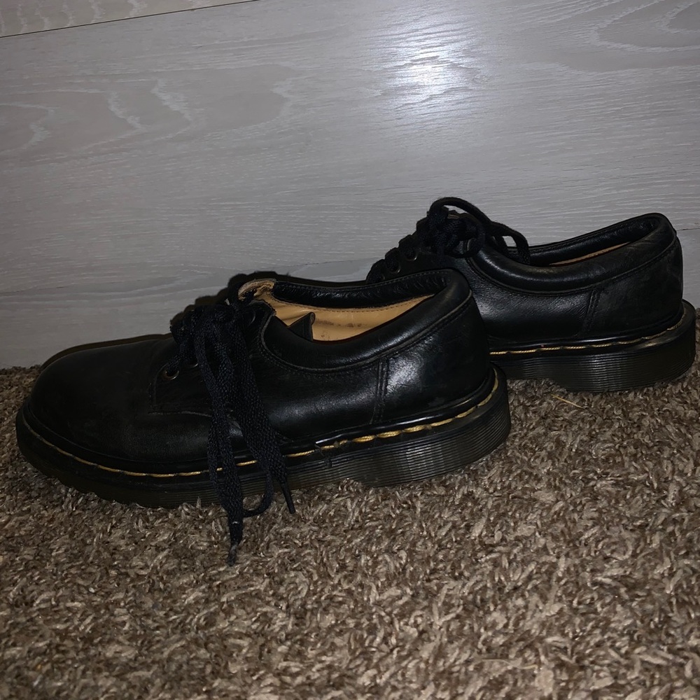 Vintage Dr. Martens Black Leather Oxfords